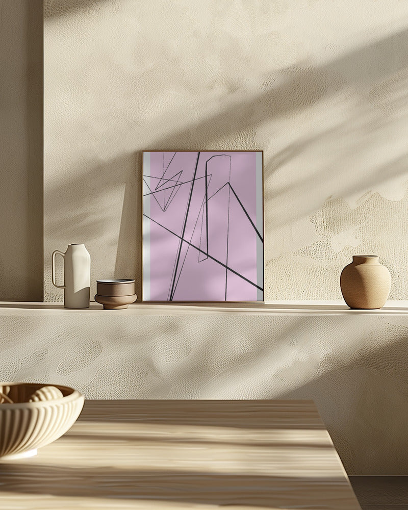 Angular Lines No 10 Poster